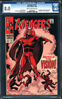Avengers #57 CGC 8.0 1968 1st Vision! Iron Man Thor Hulk! Ultron #55! E6 123 cm