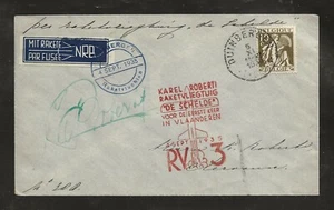 1935 BELGIUM rocket mail cover ROBERTI, RV3 - EZ 5C1b - Picture 1 of 2