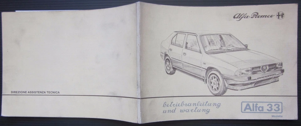 1984 ALFA ROMEO 33 1.3 - 1.5 Quadrifoglio verde - oro Betriebsanleitung Wartung - Immagine 1 di 1