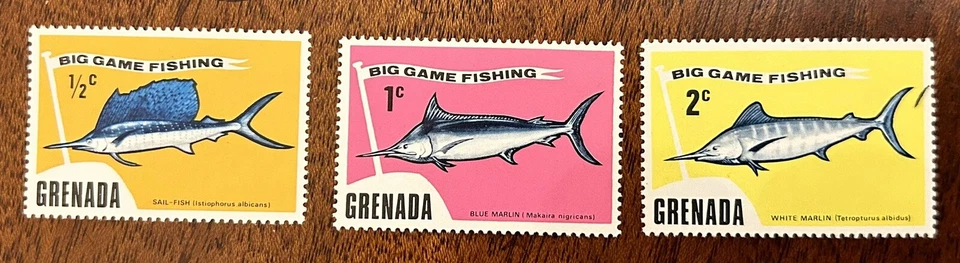 Granada: 1975 Juego de 3 MNH. SC#603-05, peces tropicales, como se muestra, lote #03-06094 Foto 1 de 1