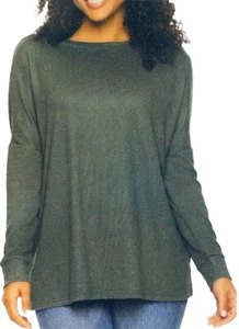New Felina Ladies’ Long Sleeve Soft Knit Top Small S Dark Forrest Green - Picture 1 of 1