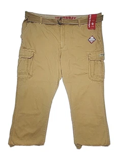 Union Bay Cargo Pants Big Size 52 x 32 Khaki Tan Rye Survivor Hiking Work NEW - Picture 1 of 18