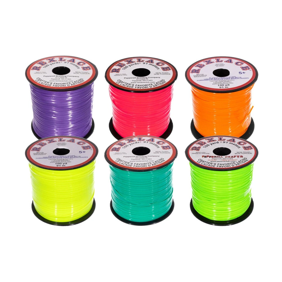 Rexlace Plastic Lacing Multicolor Bundle Packs - 100 Yards of Each Color - Image 1 of 1
