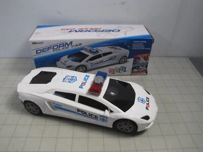 Deform Police Car 3D Projection Light Music 360° Rotation Ages 3+  NEW - Image 1 of 4