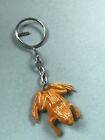 Estate Small Orange Enamel Frog w Opening Mouth Key Chain – 2.75 inches x 1.5 in