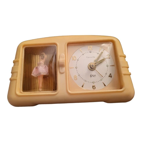 Vintage Favourite Musical Ballerina Clock German *READ* AS IS Cover