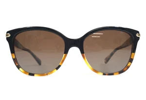 Coach Sunglasses HC8132 L109 5438T5 Black Tortoise/Tortoise with Brown Gradient - Picture 1 of 12