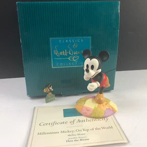 WDCC PORZELLANFIGUR Vintage Walt Disney Mickey Maus durch Spiegel Top Welt - Bild 1 von 8