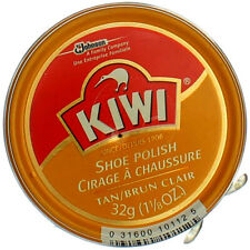 4 Pack Kiwi Shoe Polish, Tan, 1.125 oz