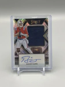 Bailey Zappe 2022 Panini Select Jumbo Rookie Signature Swatches Prizm /99 - Picture 1 of 2