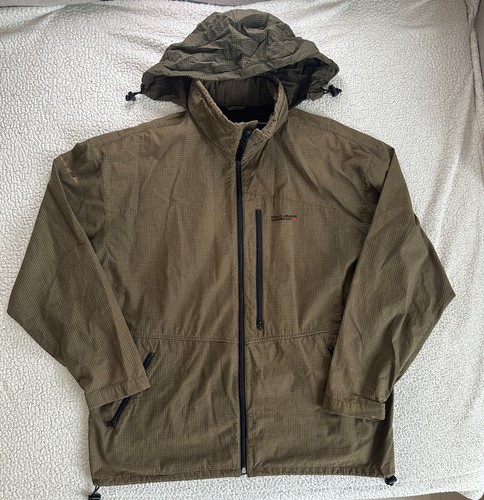 VETEMENTS Polo Jeans Co. Ralph Lauren Giacca Uomo Taglia L Marrone Plaid Felpa con Cappuccio Vintage