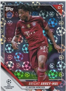 2021-22 Topps UEFA Champions Starball #182 Bright Arrey-Mbi - Bayern - Rookie - Picture 1 of 1