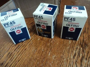 Lot of 3) AC/Delco Oil Filters PF45 Buick Chevy Cadillac GMC Olds Pontiac Diesel - Picture 1 of 3