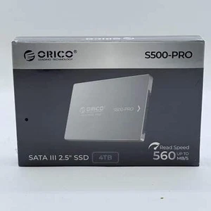 New Orico 2.5" S500-Pro 4TB SATA III SSD S500PRO-4TB-SV-BP - Photo 1/2