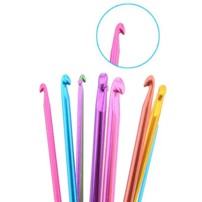 Uncinetto In Metallo Multicolore Da 2 Mm A 10 Mm Aghi Per Filati Per ☆ - Immagine 1 di 4