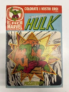 Hulk COLORATE I VOSTRI EROI MARVEL n.6 ANNO 1 COLLANA DELTA NUOVA SERIE EDIGA... - Picture 1 of 1