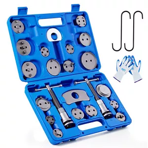 OMT 24pc Disc Brake Piston Caliper Compressor Rewind Tool Kit Universal Tool Set - Picture 1 of 8
