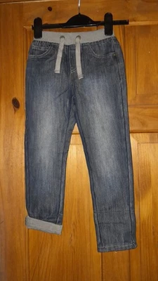 La Redoute Boys Pull On Jeans with Drawstring Waist Age 5 Years Perfect Unused - Image 1 of 3