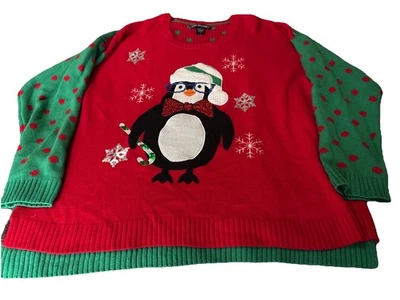 United States Sweater Christmas Sweater 3X Penguin  - Image 1 of 3