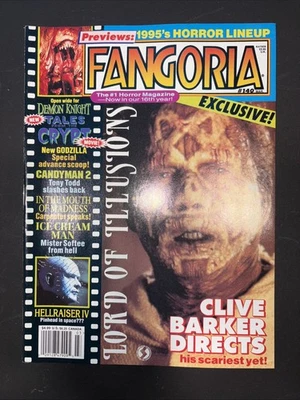 VINTAGE FANGORIA VOL 1 ISSUE 140 OOP RARE LORD OF ILLUSION/ HELLRAISER 4 - Image 1 of 2