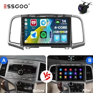 4+64G Android14 For Toyota Venza 2008-2016 Car GPS Radio Stereo CarPlay Navi AHD - Picture 1 of 13
