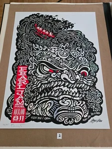 Pearl Jam Auckland poster 2024 Artist's Edition S/N Ames Bros Rainbow Foil - Picture 1 of 4