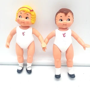 Bambole 5" Fibre Craft Campbell Soup Kids 1995 da collezione - ragazzo e ragazza - Foto 1 di 5