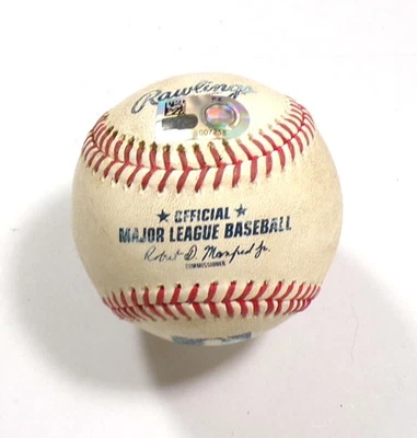 2024 Giants at Colorado Rockies Game-Used Baseball Jacob Stallings Singles COA - Image 1 of 3