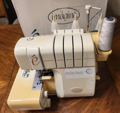 Baby Lock BLE1AT Serger Overlock Sewing Machine – 4/3 Thread – Tested & Working - Image 1 of 4