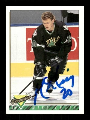 1993-94 O-Pee-Chee  Premier 309 Mike Craig signed auto autograph  BXCP49 - Image 1 of 2