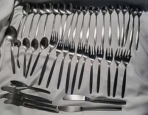 Lot of 42 Pieces Noritake 18/8 Harmony Stainless Steel, Spoons Forks Knives - Picture 1 of 24