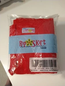 RipSkirt Hawaii Wrap Skirt Red Size Large Adjustable Swim Suit Cover Length 1 - Picture 1 of 8
