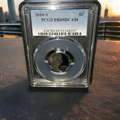 2010 S 5C Jefferson Nickel PCGS PR69DCAM 51268397 - Image 1 of 2