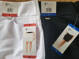 Greg Norman Womens White or Black Lined Skort Stretch Fabric Pocket S M L XL XXL - Picture 1 of 14