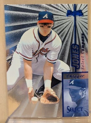 1997 Select COMPANY #63 Chipper Jones HOF RARE ETCHED FOIL SILVER PARALLEL - Image 1 of 2