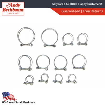 For 1939-1942 Dodge DeSoto Chrysler Radiator Hose Two Wire Clamps Set - Image 1 of 4