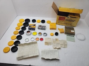 Large Vintage Kodak & Polaroid Lot - Adapters, Filters and Cases - Picture 1 of 15