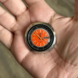 Clásico Vintage Naranja Años 70 Seiko 5 Deportes 21 Joyas 6119-6400 UFO Diver - Imagen 1 de 4