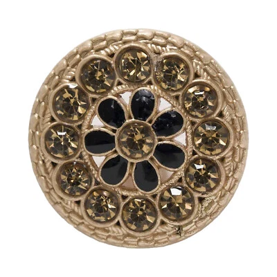 5pcs Enamel Pearl Retro Metal Shank Button Sewing Coat Jacket Crafts Gift Decor - Image 1 of 4