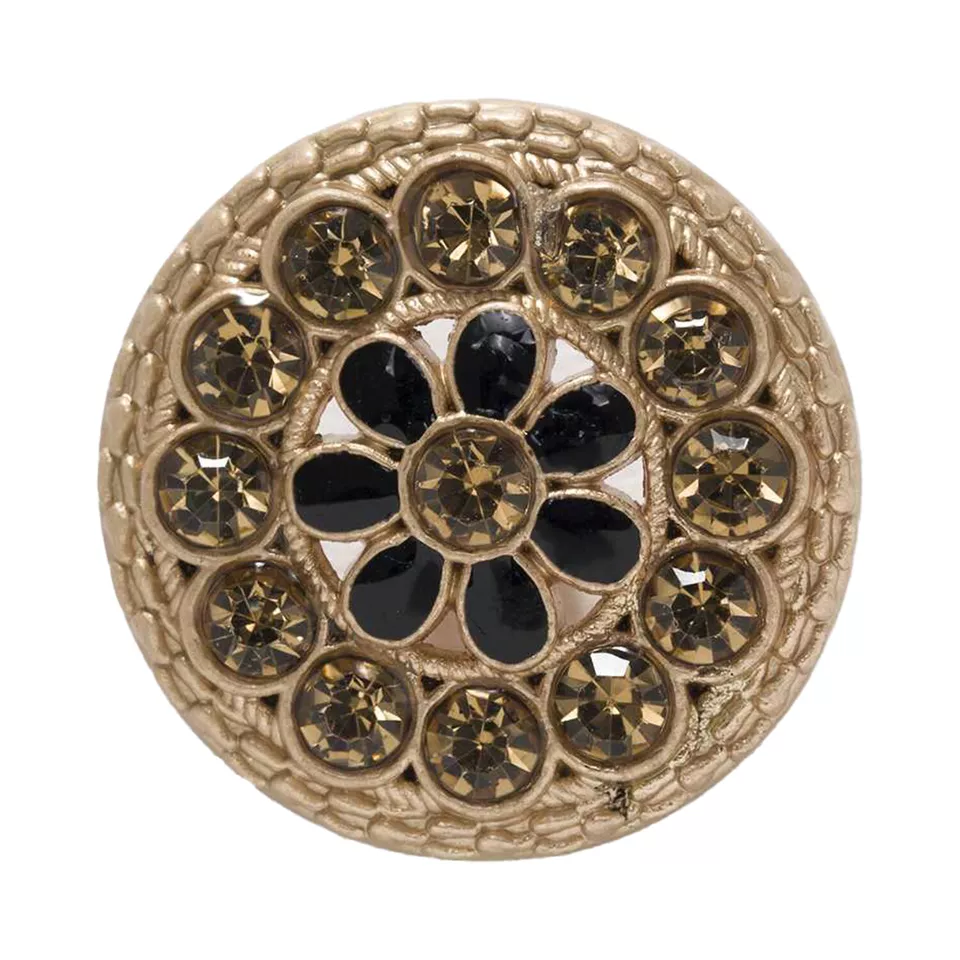 5pcs Enamel Pearl Retro Metal Shank Button Sewing Coat Jacket Crafts Gift Decor - Image 1 of 4