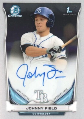 A7638- 2014 Bowman Chrome Prospect Autographs #BCAPJF Johnny Field Auto - NM-MT - Image 1 of 2