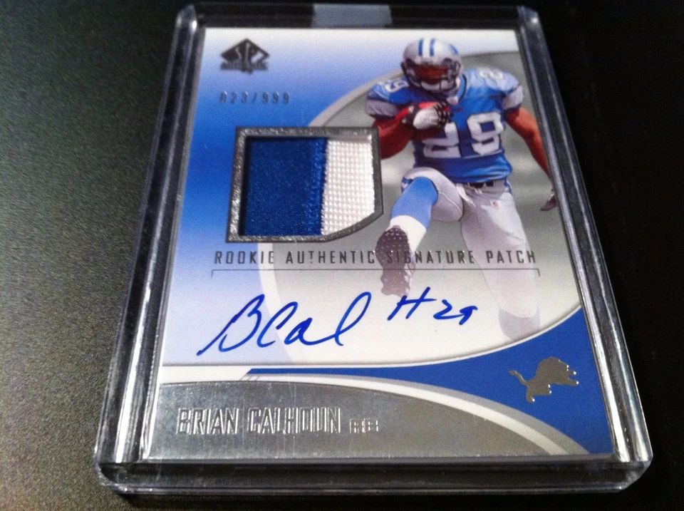 Brian Calhoun 2006 SP Authentic Rookie 2-CLR Patch Jersey Auto /999 - Image 1 of 1