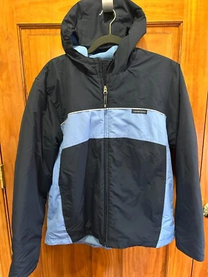 Chaqueta Abrigo Lands' End Niños Nylon y Vellón Forrada Talla XL 18-20 Azul Foto 1 de 4