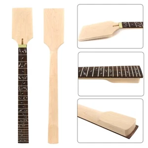 Maple Guitar Neck 24Fret 25.5Inch Rosewood Fretboard Paddle Headstock DIY Parts - Picture 1 of 7