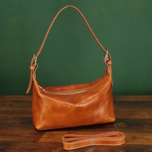 Genuine Leather Hobo Bag Women Tote Bag Fashion Lady Crossbody Shoulder Bag - Picture 1 of 12
