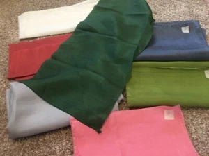 Pack of 5 New Silk Remnants/Scraps/Ribbons in 8x34.6", Custom Sizes and Colors - Picture 1 of 7