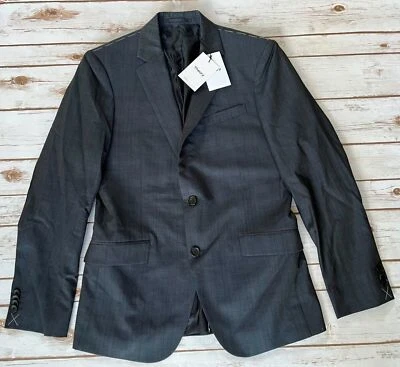 THEORY RITLAND 2 BUTTON BLAZER SUIT JACKET NAVY PLAID MENS 40R NEW WITH TAGS  - Image 1 of 4