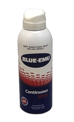 Blue Emu 疼痛缓解喷雾适用于肌肉、关节和瘀伤快速干燥 4 盎司免发货 — 第 1/4 张图片