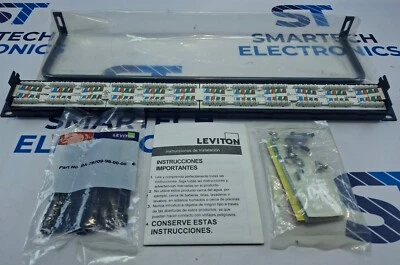 LEVITON CAT 6A586-U24 6A586-U24 eXtreme 6+ Universal Patch Panel NEW Original - Image 1 of 4
