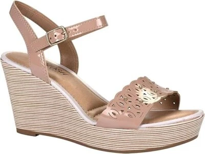 NUEVO CON ETIQUETAS SANDALIAS KOLOSH MUJER TALLA 7, CUÑA TACHONADA Foto 1 de 4